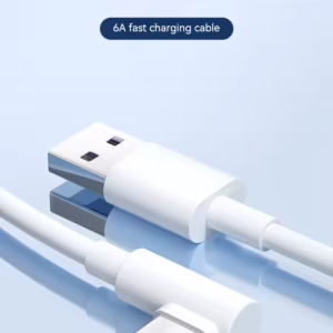 Angled USB Type C Cable Fast Charging 120W 6A – Ultra-Durable, High-Speed Power & Data Transfer 1m, 1.8m - Image 1